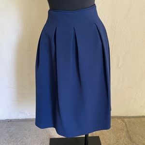 Black Halo Blue Peplum Skirt